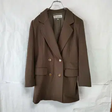 MONTECENTRO 몬테코레 더블 자켓 울 100% 브라운 9