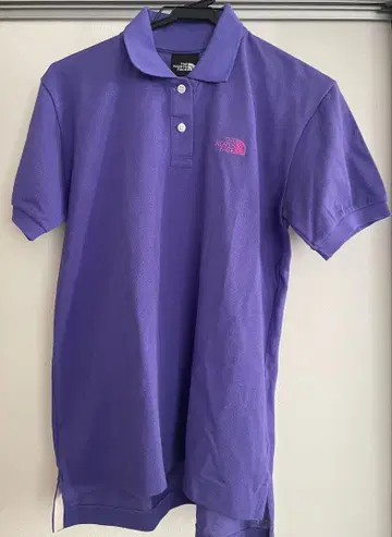 THE NORTH FACE 보라색 피케 셔츠 L 사이즈 (여성용)