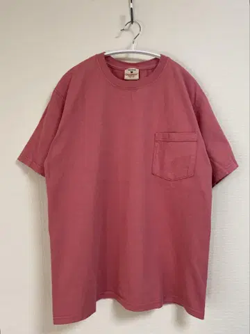 USA제 Goodwear 굿웨어 반팔 티셔츠 포켓 티 핑크 M