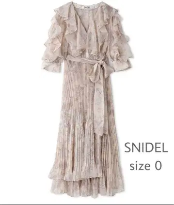 SNIDEL 프릴 플리츠 드레스 size 0