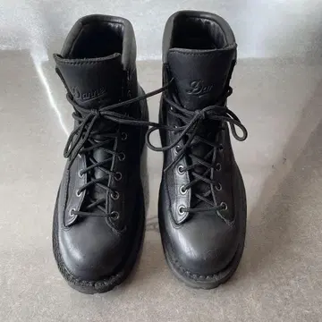 Danner 블랙 하이컷 워크 부츠