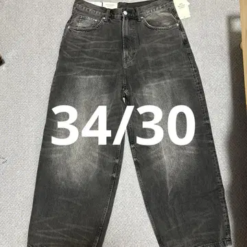 H&M 슈퍼 배기 데님 34/30