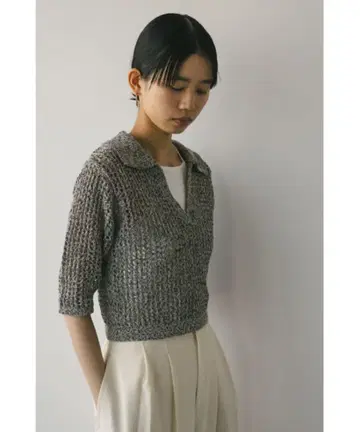 STYLEMIXER 스키퍼 크로셰 니트