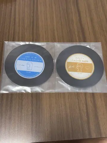 하마스카 생방송부 레코드풍 아크릴 코스터 세트