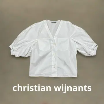 christian wijnants 와이난츠 볼륨 슬리브 블라우스