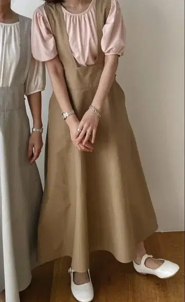 안누미 UNMINOU 백 크로스 잔스카 베이지