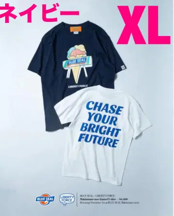 LIBERTY FORCE 블루 씰 마키코 본점 한정판 티셔츠 XL