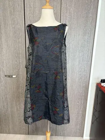 기모노 리메이크 오시마 명주 콤비 원피스