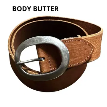 BODY BUTTER 가죽 벨트 브라운