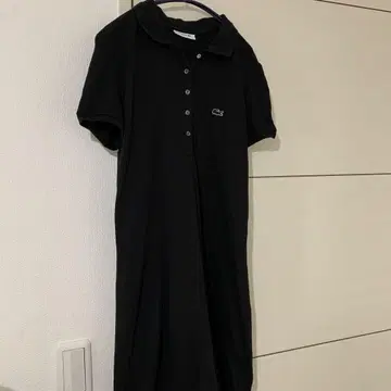 라코스테 피케 셔츠 원피스 블랙 원피스 40