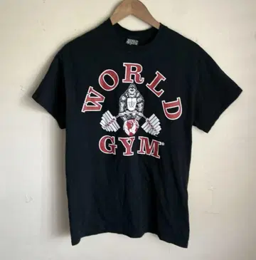 WORLD GYM 블랙 티셔츠 M