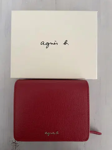 agnes b(에네스베) 가죽 2단 폴더형 지갑