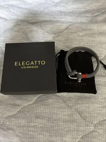 ELEGATTO 그레이 로프 팔찌