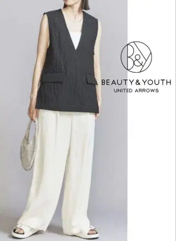 BEAUTY&YOUTH UNITED ARROWS 자카드 V넥 조끼