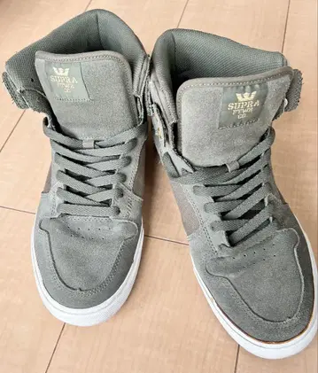 SUPRA 하이컷 스니커즈 카키