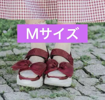 아오키 미사코 시마무라 샌들 M 빨간색
