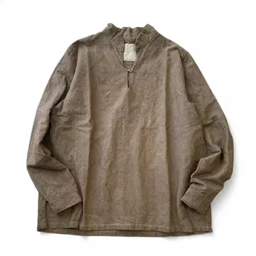 ICHI Antiquites 숯 염색 린넨 혼방 풀오버 FREE 브라운