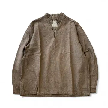 ICHI Antiquites 숯 염색 린넨 혼방 풀오버 FREE 브라운