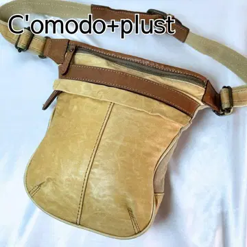 C'omodo+plust 코모도 플러스 바디백 천연 가죽 캔버스