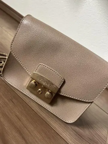 FURLA 훌라 메트로폴리스 미니 베이지 숄더백