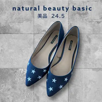 natural beauty basic 플랫슈즈 24.5 네이비