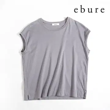 999t*새상품급 에부르 ebure 에어리 코튼 슬리브리스 탑.