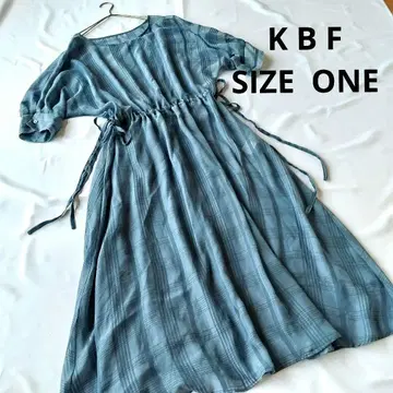 K B F 체크 무늬 원피스 사이즈 ONE(F)