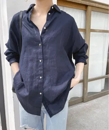 80 린넨 카슈쿨 빅 셔츠