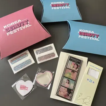 한국 한정판 colorgram X SHUHUA 4컷 필름 사인 세트