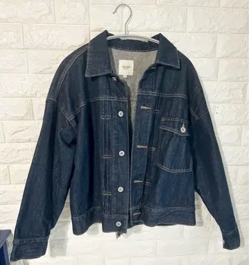 BEAMS HEART 비대칭 포켓 유루 데님 자켓 M 사이즈