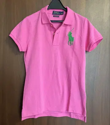 Ralph Lauren 폴로 셔츠 핑크 반팔 S/160