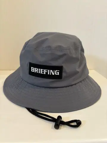 BRIEFING 그레이 골프 레인 캡