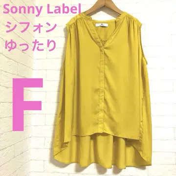 Sonny Label 어반 리서치 슬리브리스 루즈한 개더 블라우스 F
