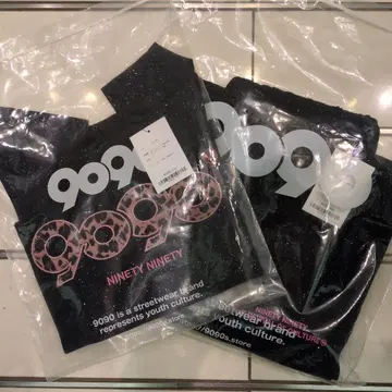 9090 girl OG 로고 오프 숄더 글리터