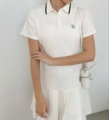 NICE CLAUP 로우 웨스트 플리츠 미니 원피스
