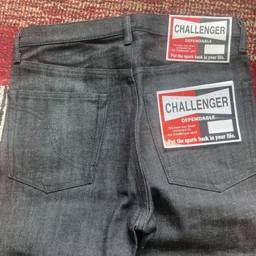 새상품 CHALLENGER BLACK DENIM PANTS S