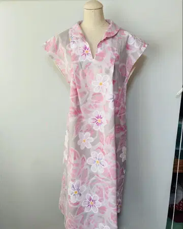 유카타 리메이크 둥근 카라 원피스