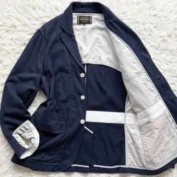 XL 사이즈 McGREGOR 저지 테일러드 자켓 파이핑 네이비