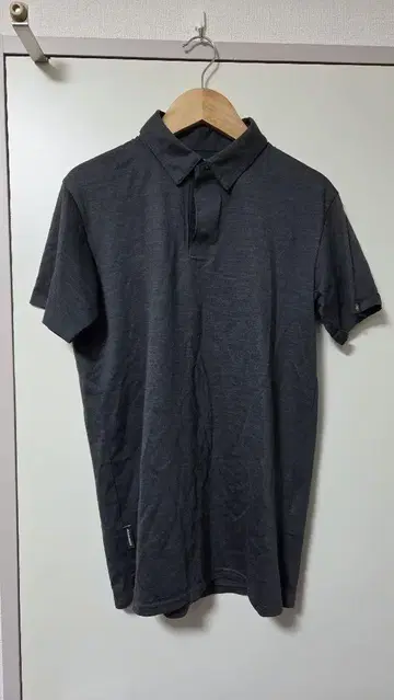 MAMMUT 다크 그레이 피케 셔츠 남성용 S(재팬 M)