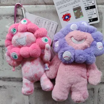 간사이 만박 마이쿠마이쿠 컬러 마스코트 핑크&마스코트 벚꽃 키링 세트