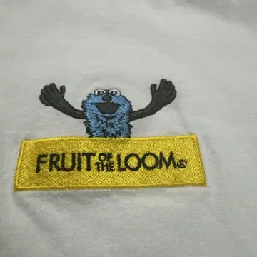 Fruit of the Loom 퍼펫 순순 티셔츠 자수 M 사이즈