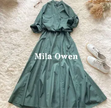 Mila Owen 돌먼 셔츠 도킹 원피스 긴팔 셋업