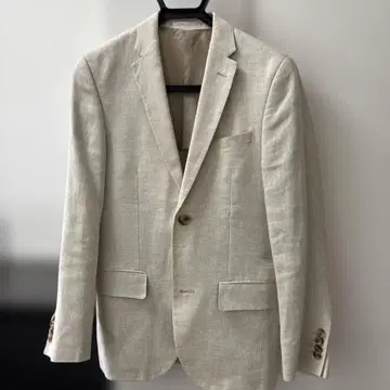 H&M 슬림핏 아이보리 수트 사이즈 44/42