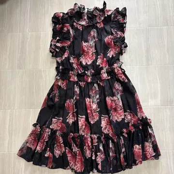 TED BAKER 프릴 꽃무늬 미니 원피스