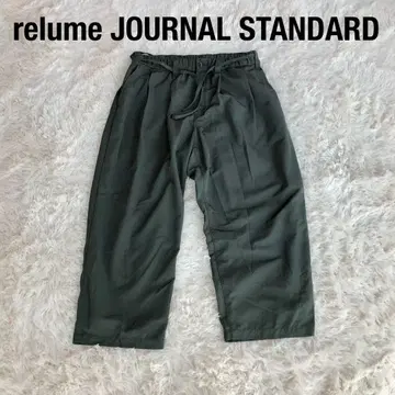 relume 저널 스탠다드 폴리에스테르 와이드 팬츠 올리브 L