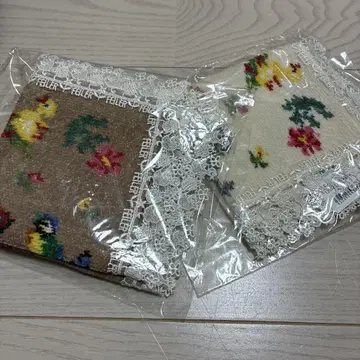 새상품  콘자카 레이스 페이러 손수건 2장 세트