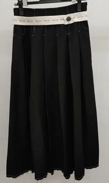 7072 Muel Chic 플리츠 스커트 블랙