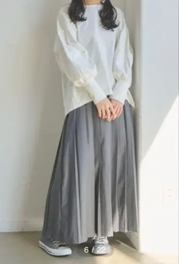 벨트 플리츠 스커트/벨트 부착 플리츠 스커트