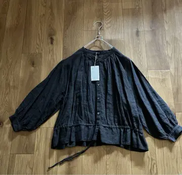 택 포함 새상품 네스트로브 nest Robe 2way 린넨 턱 블라우스