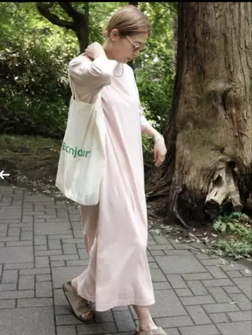 저널 스탠다드 럭스 클래식 텐지쿠 크루넥 원피스 핑크